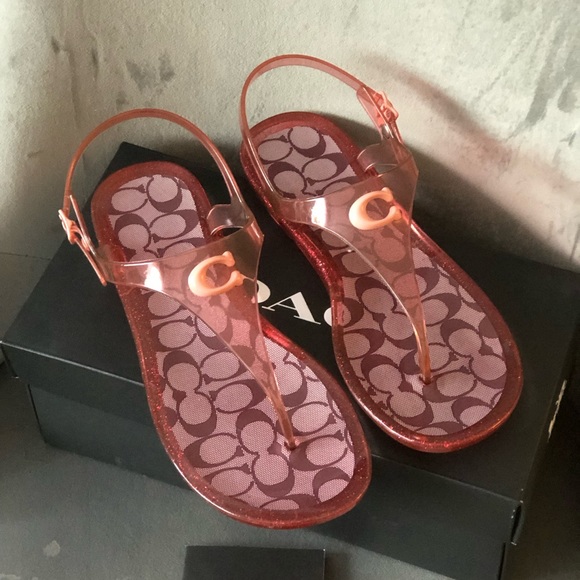 Coach Jelly Slingback Thong Sandals - Picture 6 of 11